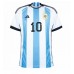 Cheap Argentina Lionel Messi #10 Home Football Shirt World Cup 2022 Short Sleeve